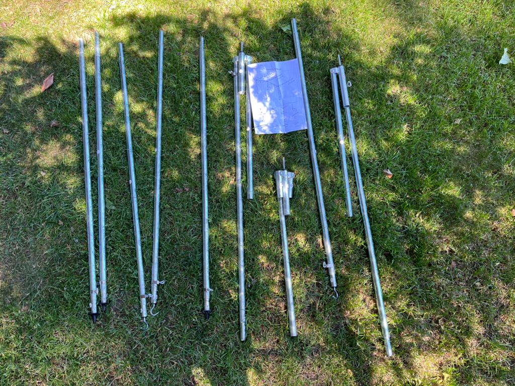 Obelink Luifelframe 25 mm staal Maat 8-10, Caravans en Kamperen, Ophalen, Gebruikt