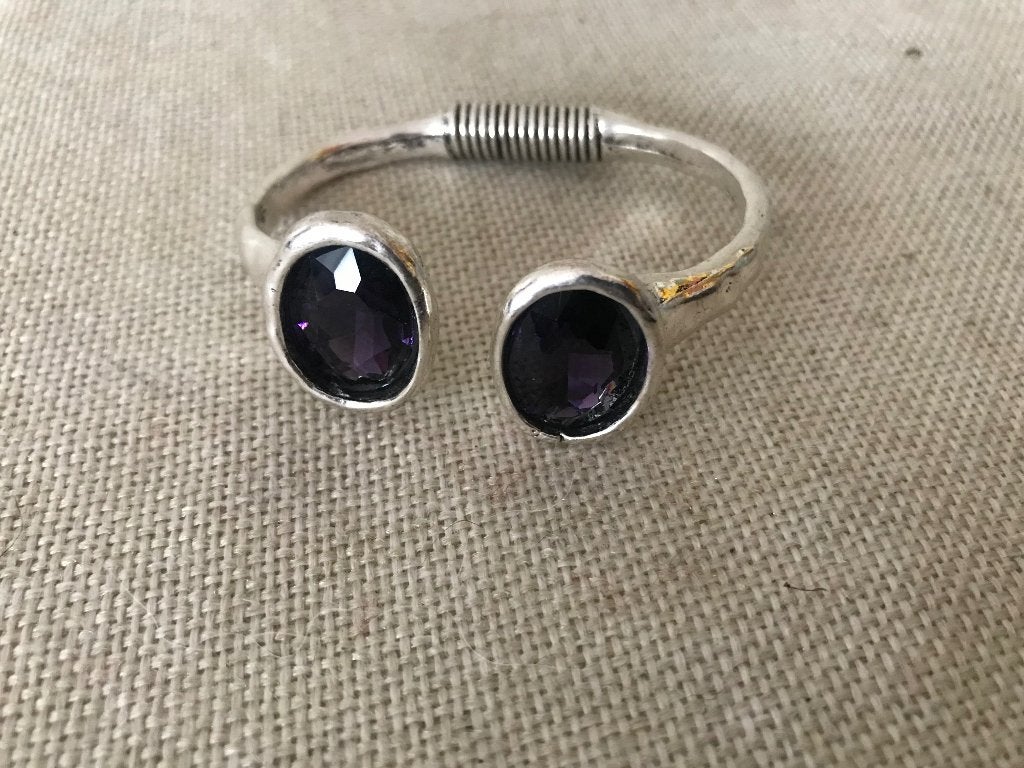Zamak klem armband (64) paars, Sieraden, Tassen en Uiterlijk, Met kristal, Overige materialen, Nieuw, Ophalen of Verzenden
