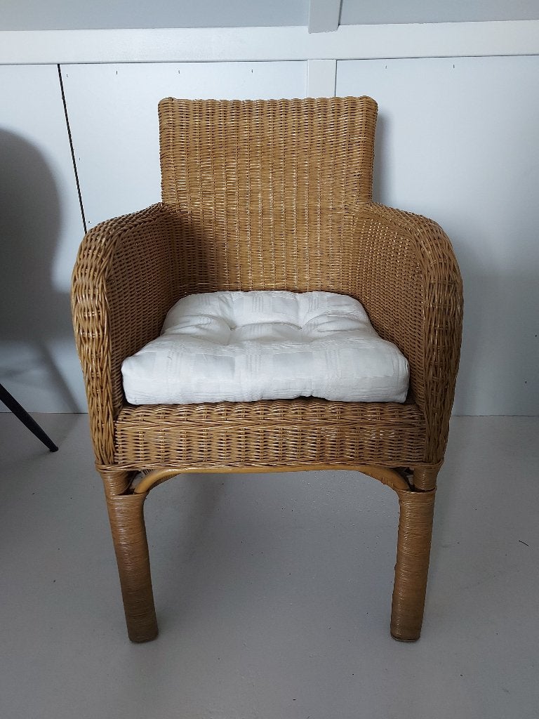 Rotan stoel, Huis en Inrichting, Stoelen, Ophalen, Gebruikt, Bruin, Riet of Rotan