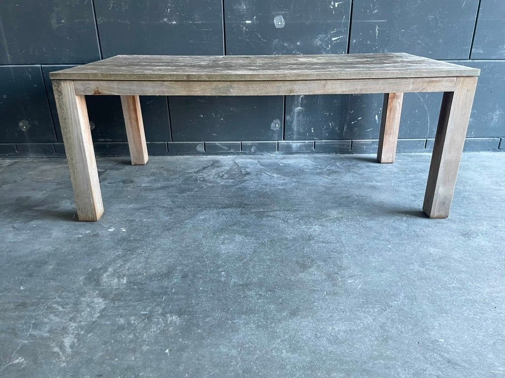 Teak tafel, Tuin en Terras, Tuintafels, Ophalen, Gebruikt, Rechthoekig, Teakhout