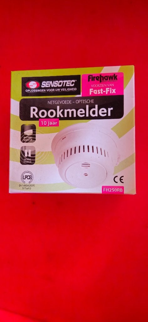 Sensotec Firehawk Optische Rookmelder met 10 jaar batterij, Ophalen, Nieuw, Detector, Sensor of Melder, Rook