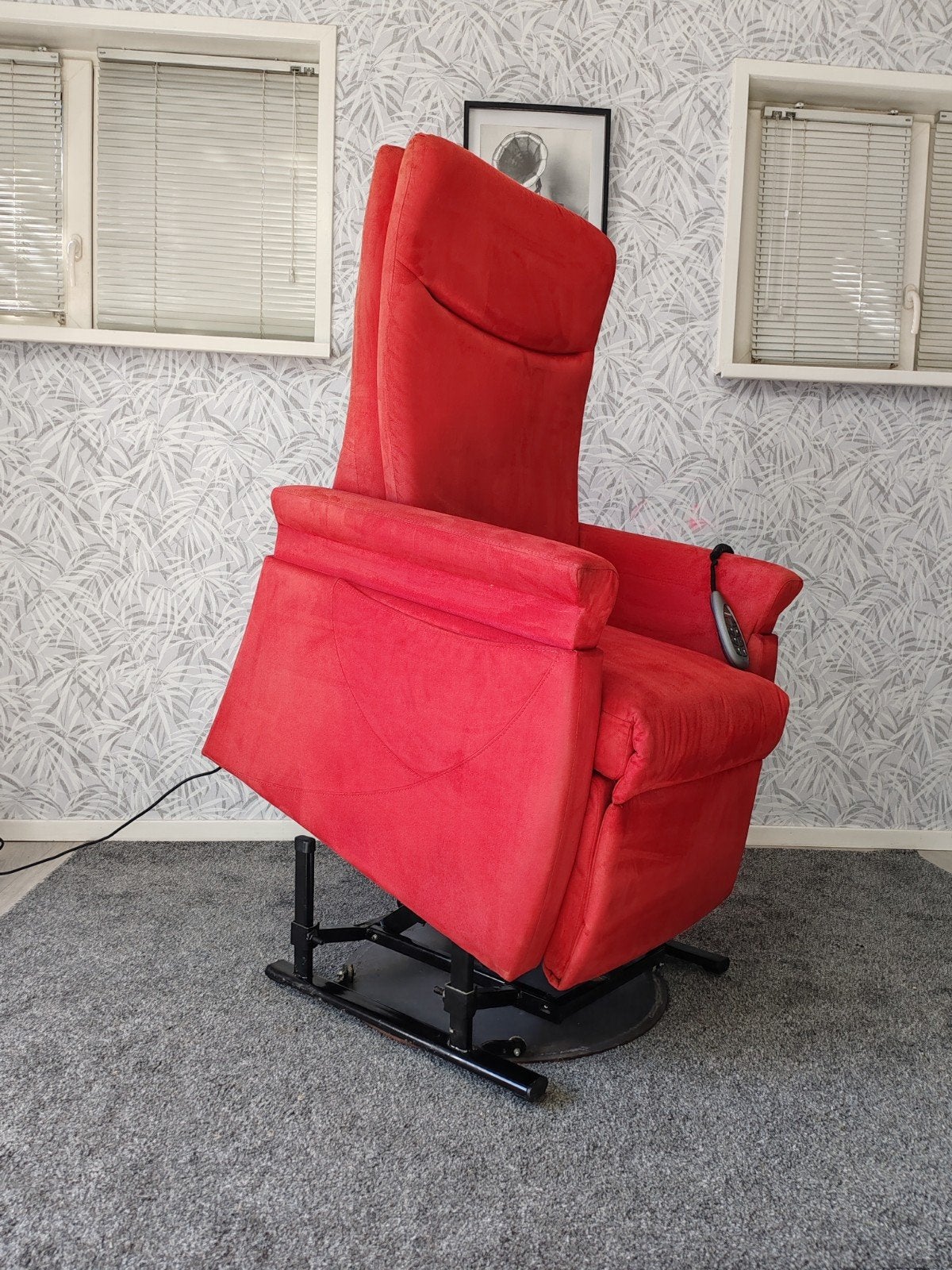 Fitform sta op stoel relax fauteuil op draaiplateau, Gebruikt, Fitform, 75 tot 100 cm, Ophalen of Verzenden