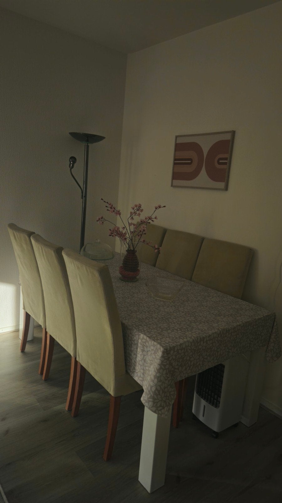 Eettafel met zes stoelen - Eenvoudig en stijlvol, Ophalen, Gebruikt, Rechthoekig, Eenvoudig en stijlvol