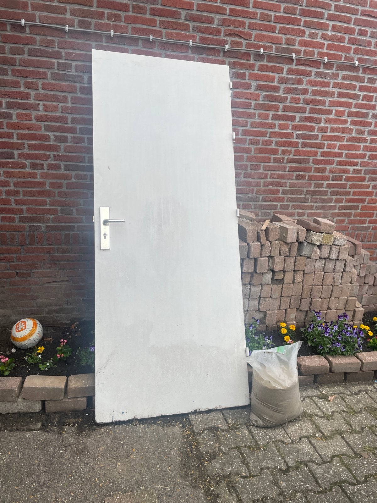 Massieve deur 87x214 cm - In te korten, Doe-het-zelf en Verbouw, Deuren en Horren, Gebruikt, 80 tot 100 cm, Binnendeur, Ophalen of Verzenden