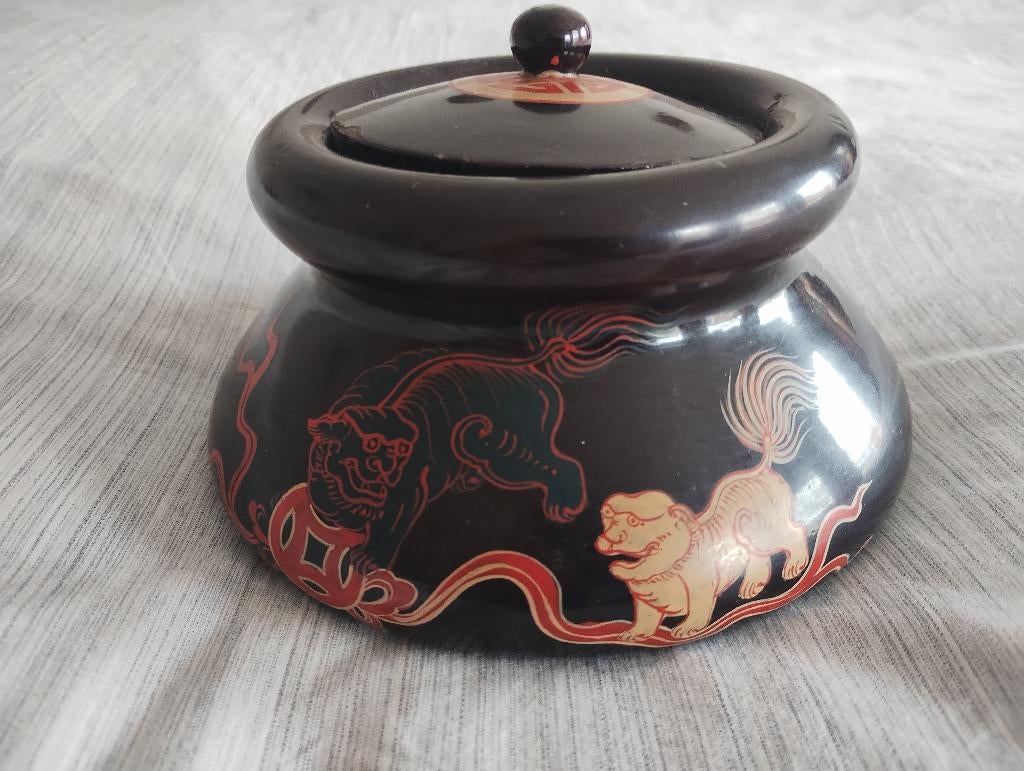 Japanse lakdoos., Antiek en Kunst, Ophalen of Verzenden