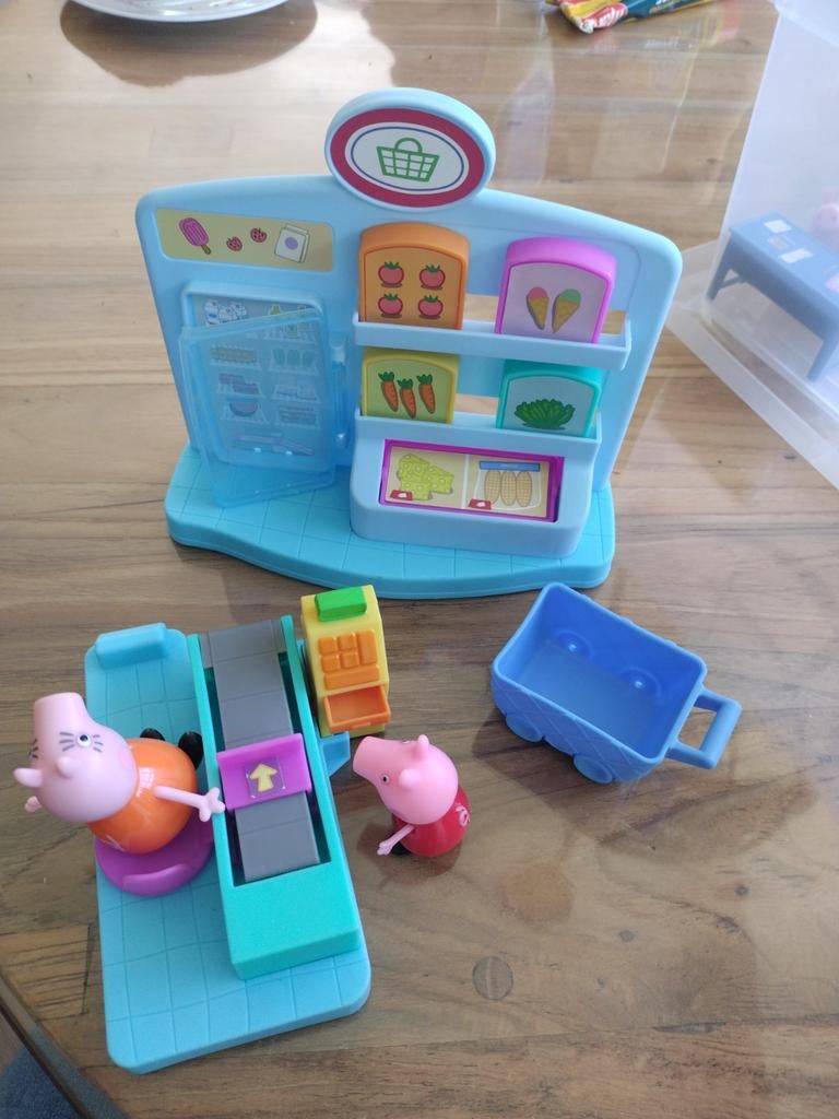 Peppa Pig Supermarkt Speelset met Figuren, Ophalen of Verzenden, Gebruikt, Jongen of Meisje