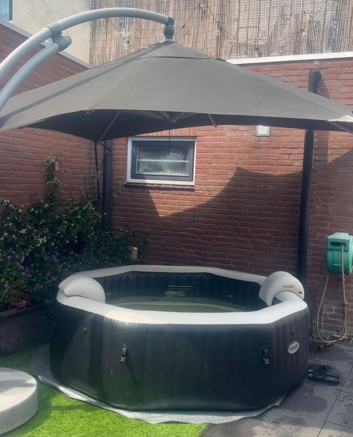 Zweefparasol Sungarden, Ophalen, Gebruikt, Zweefparasol