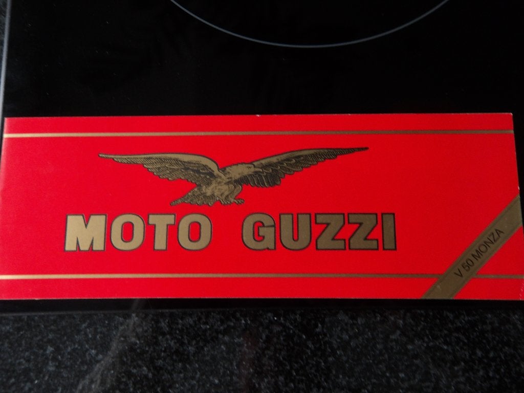 Moto Guzzi V 50 Monza folder, Motoren, Ophalen of Verzenden, Moto Guzzi