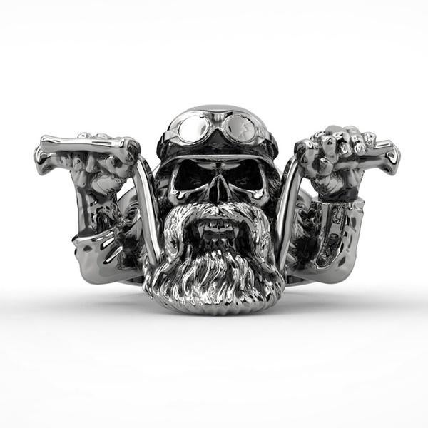 Hele stoere Born to Ride ring maat 21mm, Overige materialen, Heer, Ophalen of Verzenden, UT