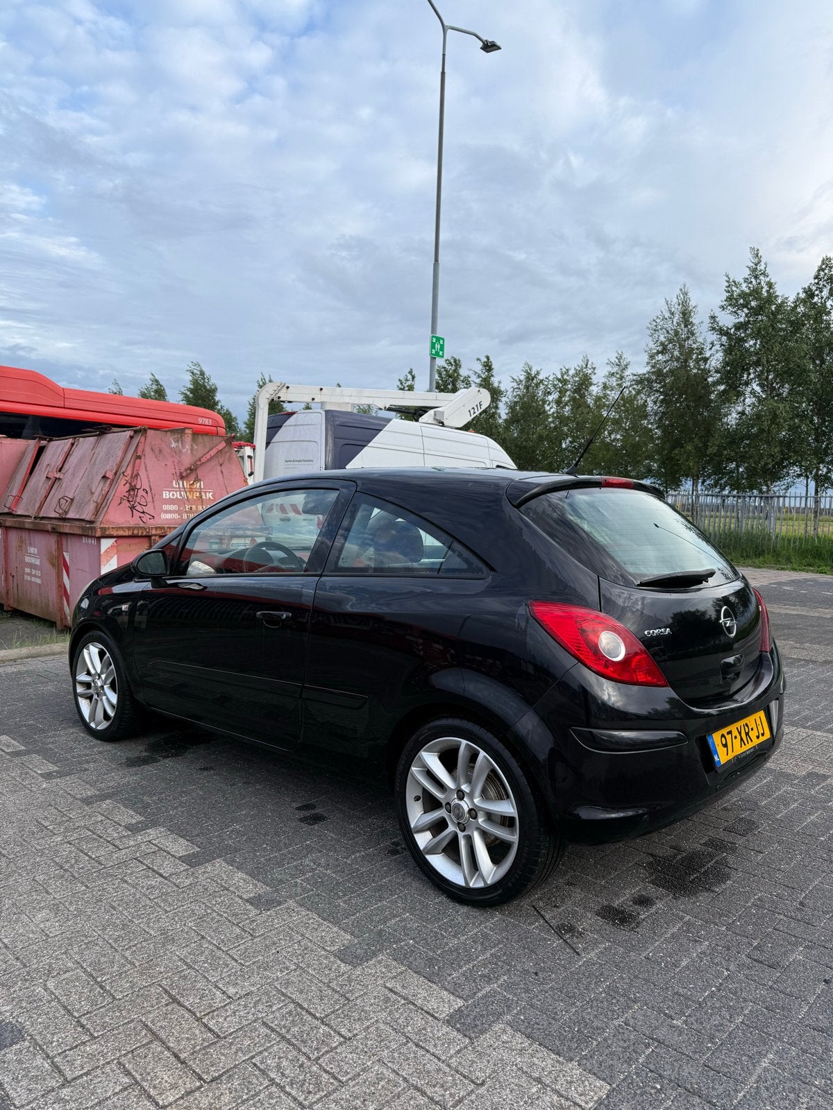 Opel Corsa 1.4 2007 Zwart, Auto diversen, Ophalen of Verzenden, Zo goed als nieuw