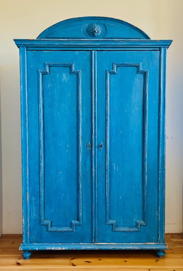Antieke Kledingkast / Boerenkast, Gebruikt, 100 tot 150 cm, 150 tot 200 cm, 50 tot 75 cm