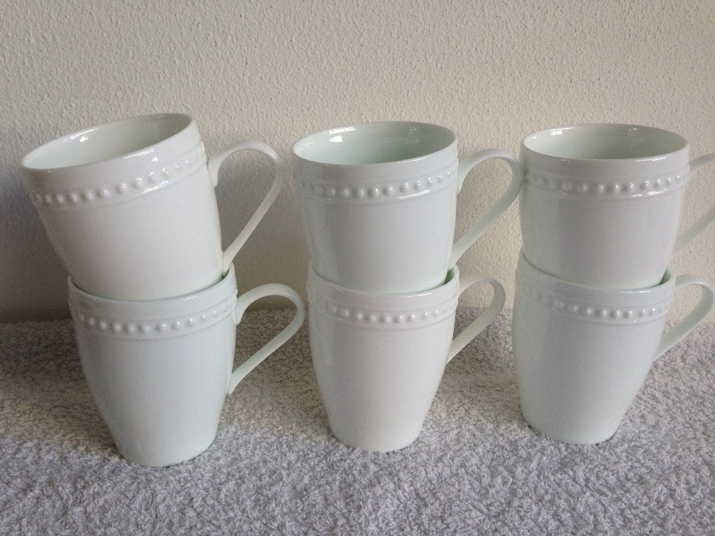 ☕6 Vintage NEWCASTLE Bone China MOKKEN/ Koffie Kopjes., Overige merken, Ophalen of Verzenden, Zo goed als nieuw, Overige stijlen
