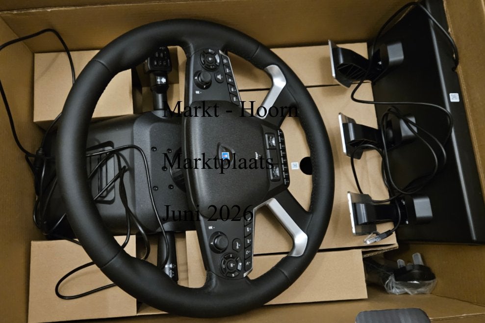 HORI Force Feedback Truck Control System stuur en pedalen, Spelcomputers en Games, Racestuur, Nieuw, Ophalen of Verzenden, PC