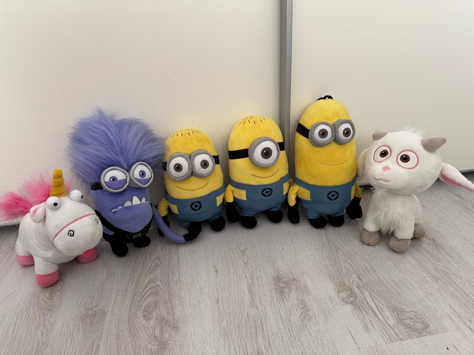6 minion knuffels, Ophalen of Verzenden, Zo goed als nieuw, Overige typen