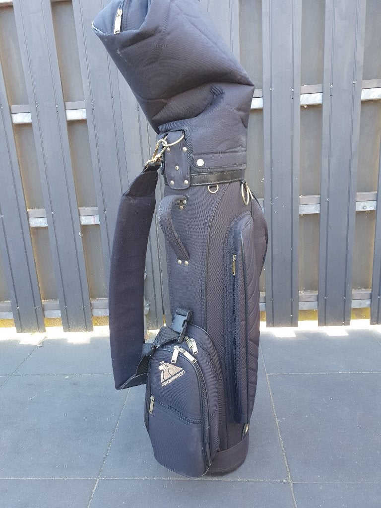 Golftas 6-vaks Prosimmon, regenkap, schouderband,ritsen goed, Sport en Fitness, Golf, Ophalen of Verzenden, Gebruikt, Tas, Overige merken