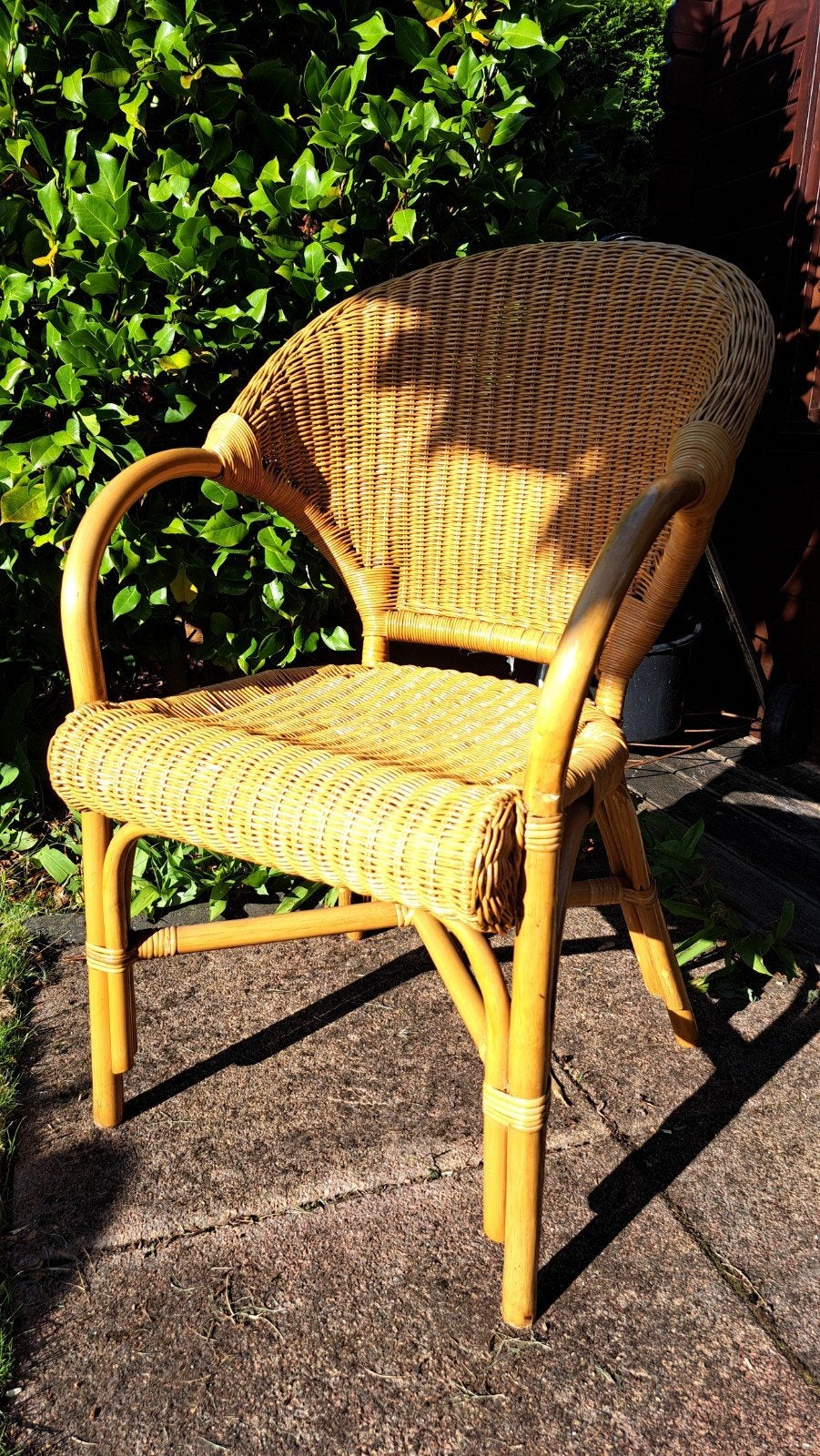 4 rieten stoelen in prima staat - afhalen in Assen, Huis en Inrichting, Stoelen, Ophalen, Overige kleuren, Riet of Rotan, Bohemian, Natuurlijk