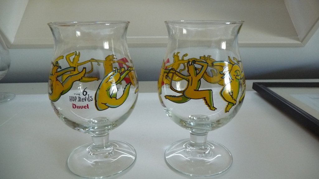 2 Duvel glazen, Verzamelen, Biermerken, Ophalen of Verzenden, Nieuw, Glas of Glazen, Duvel