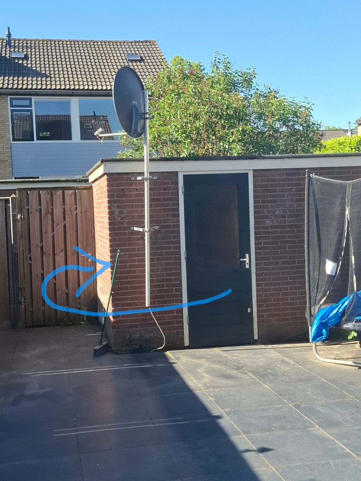Deur verplaatsen en metselen, Ophalen of Verzenden, Gebruikt
