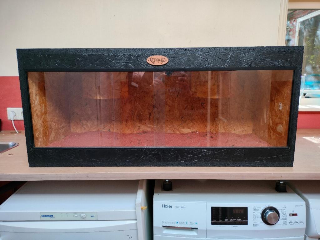 Terrarium OSB Zwart 100 x 40, Dieren en Toebehoren, Ophalen, Zo goed als nieuw, Terrarium of Paludarium