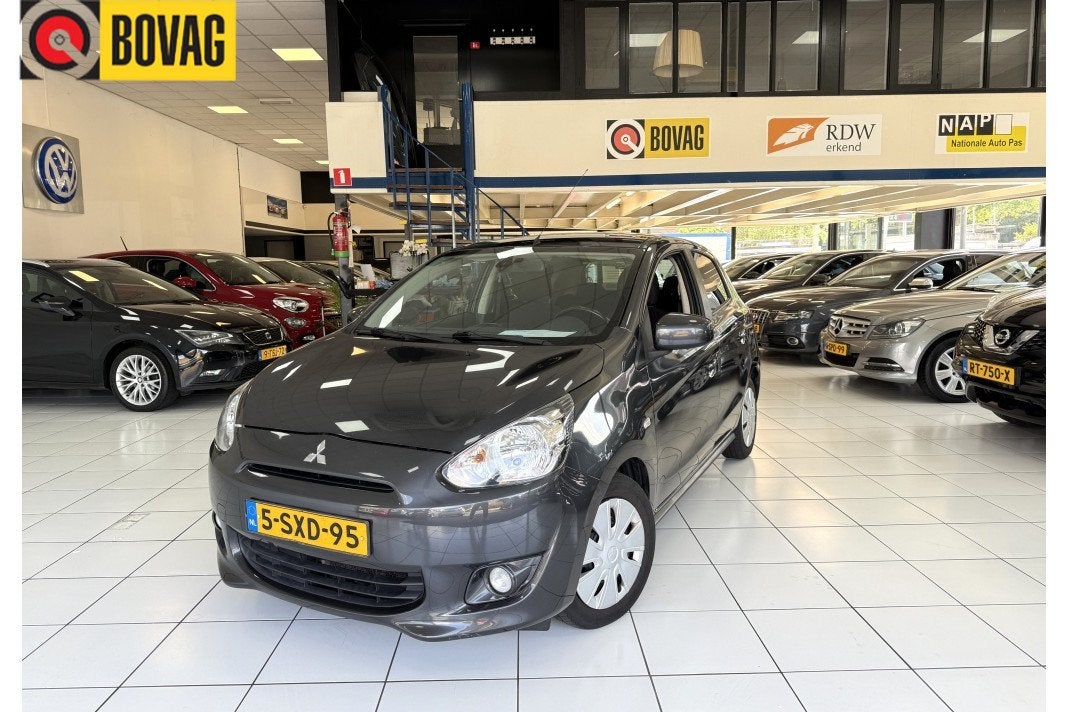 Mitsubishi Space Star 1.0 Intense Airco Bovag garantie, Auto's, Euro 5, Stof, Gebruikt, Origineel Nederlands