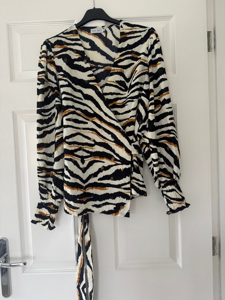 Wikkelblouse Eight Paris maat S, Kleding | Dames, Meerkleurig, Ophalen of Verzenden, Zo goed als nieuw, Maat 36 (S)