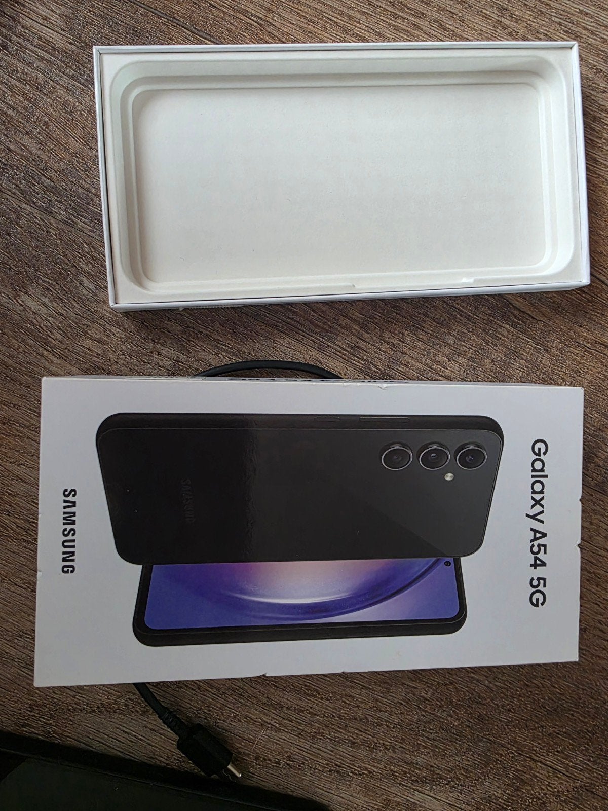 Samsung Galaxy A54 5G 128GB met 4 Wallet Hoesjes, Ophalen of Verzenden, Zo goed als nieuw, Zonder abonnement, Zonder simlock
