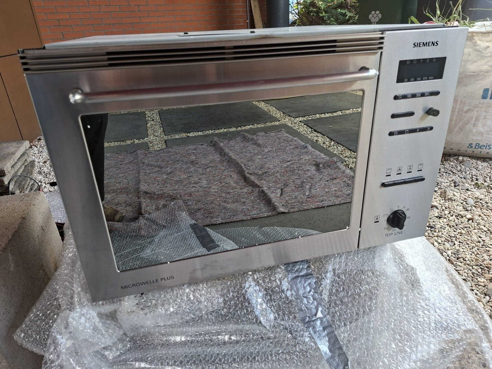 Siemens combimagnetron HFT759 + gratis inbouw vaatwasser, Witgoed en Apparatuur, Magnetrons, Ophalen, Combimagnetron, Gebruikt