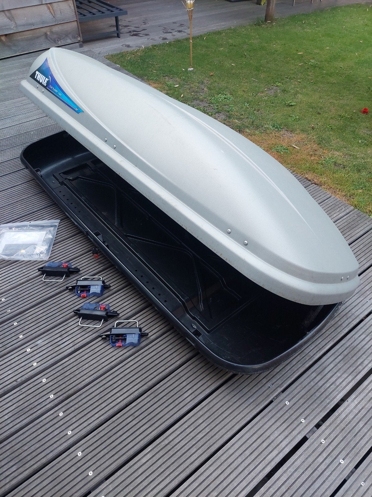 Koop of huur: Thule Ocean 780 Dakkoffer - Ruime en Betrouwba, Auto diversen, Dakkoffers, Ophalen, Gebruikt