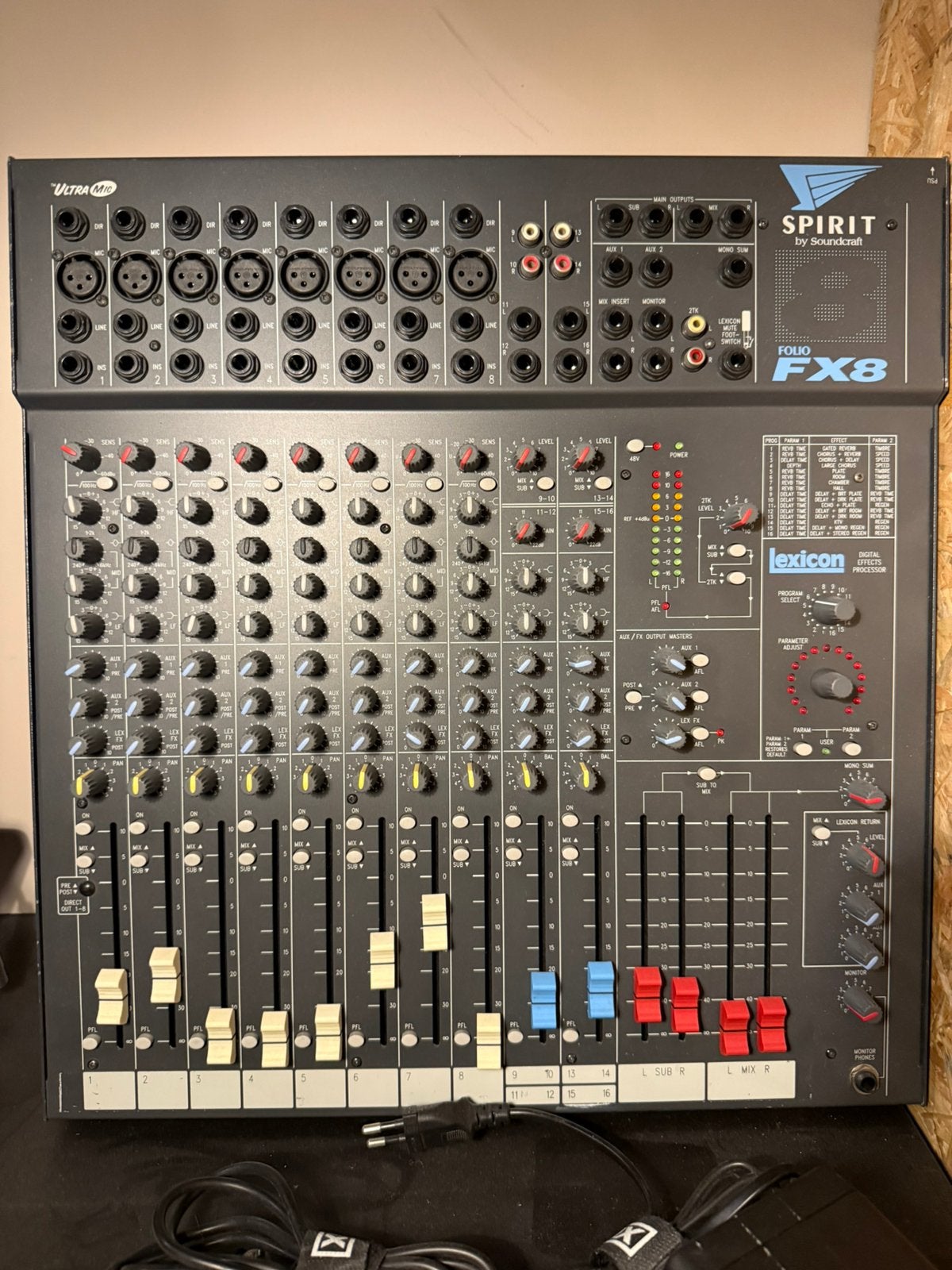 Soundcraft Spirit FX8 mengpaneel – Recent onderhouden, Ophalen of Verzenden, Gebruikt, 5 tot 10 kanalen