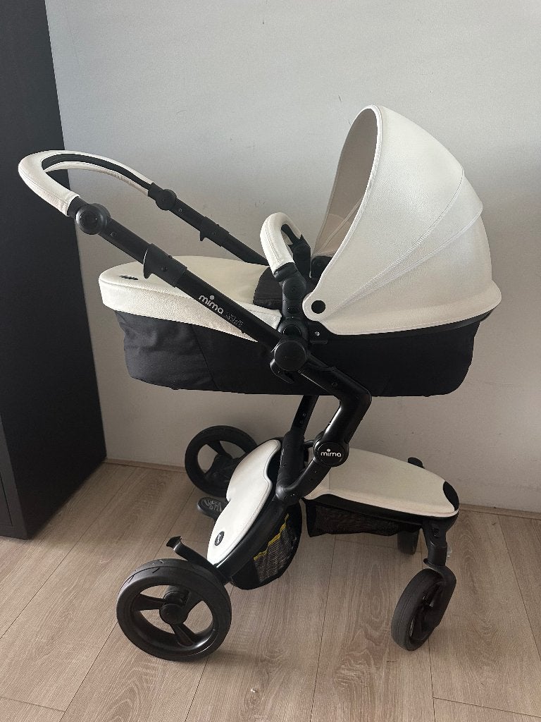 Mima Xari kinderwagen zwart/creme -  nieuw in doos, Nieuw, Verstelbare duwstang, Ophalen, Kinderwagen