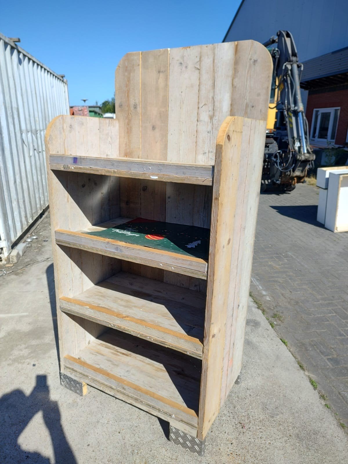 display kast , stijgerhout kasten , folder kast, Ophalen, Zo goed als nieuw