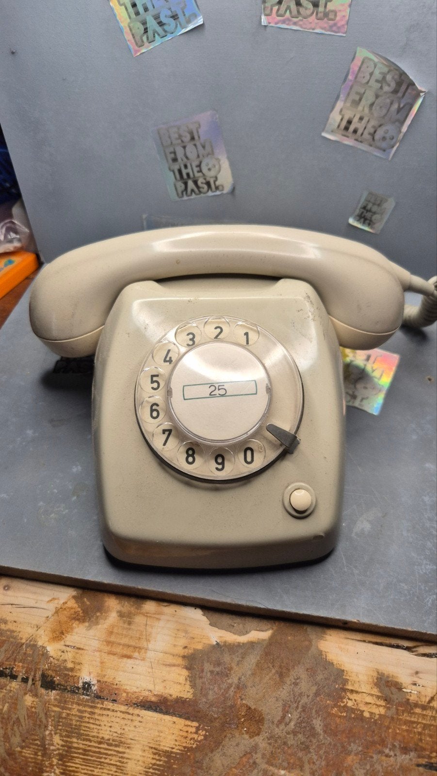 Vintage PTT type T65 Ericsson Telefoon met Draaischijf, Telecommunicatie, Ophalen of Verzenden, Gebruikt, Met draaischijf
