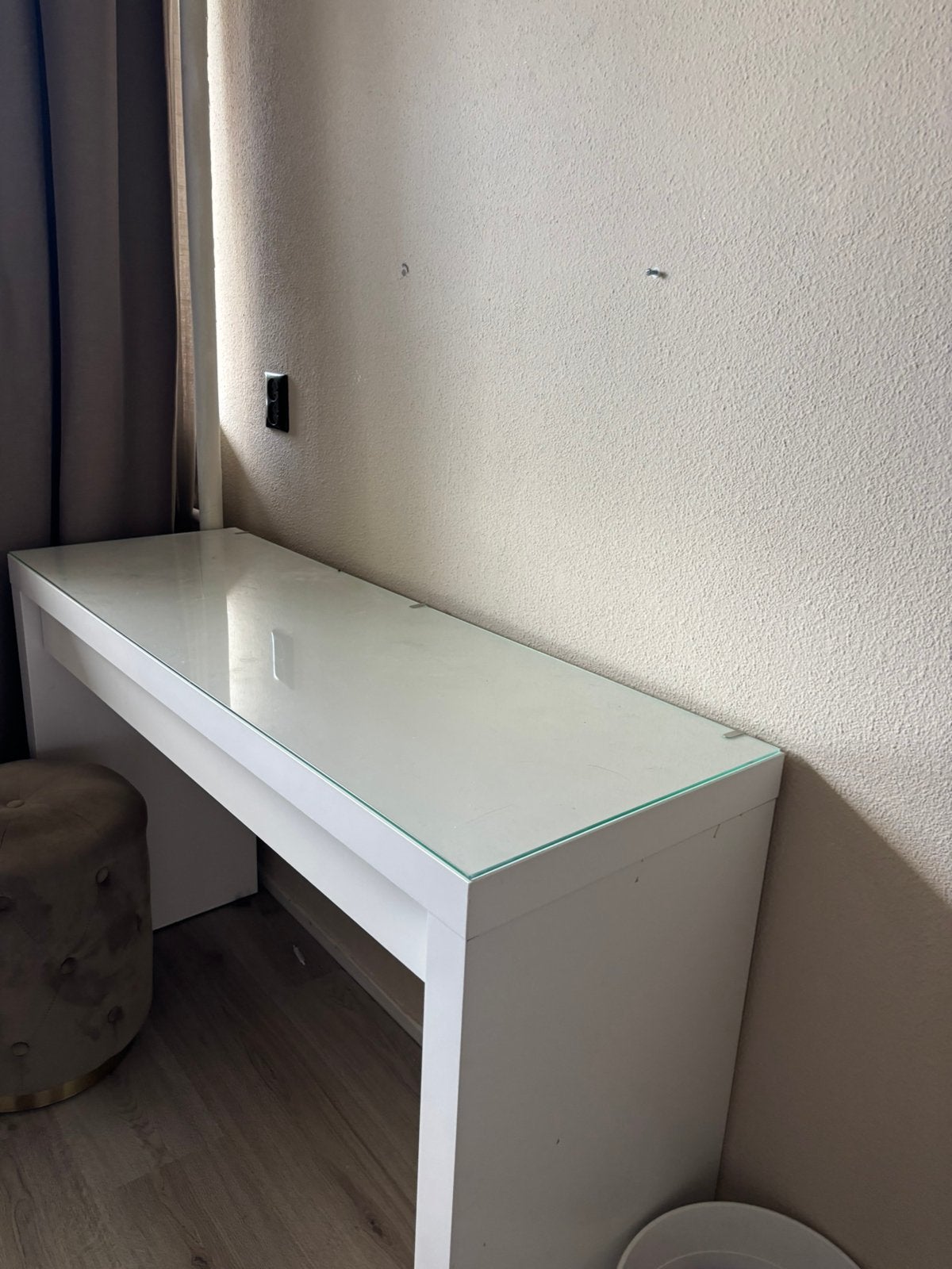 Ikea malm kaptafel, Huis en Inrichting, Tafels | Kaptafels, Ophalen, Gebruikt, 100 tot 150 cm, Minder dan 100 cm
