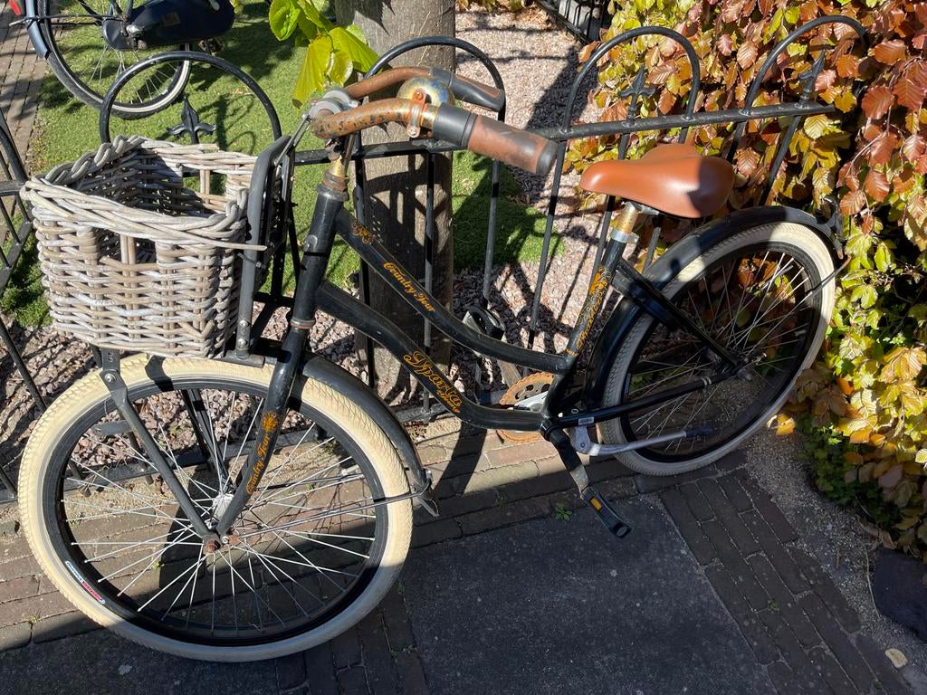 Sparta Country Tour Kinderfiets 24 inch met Mand - Gebruikt, Fietsen en Brommers, Fietsen | Meisjes, Ophalen of Verzenden, Gebruikt
