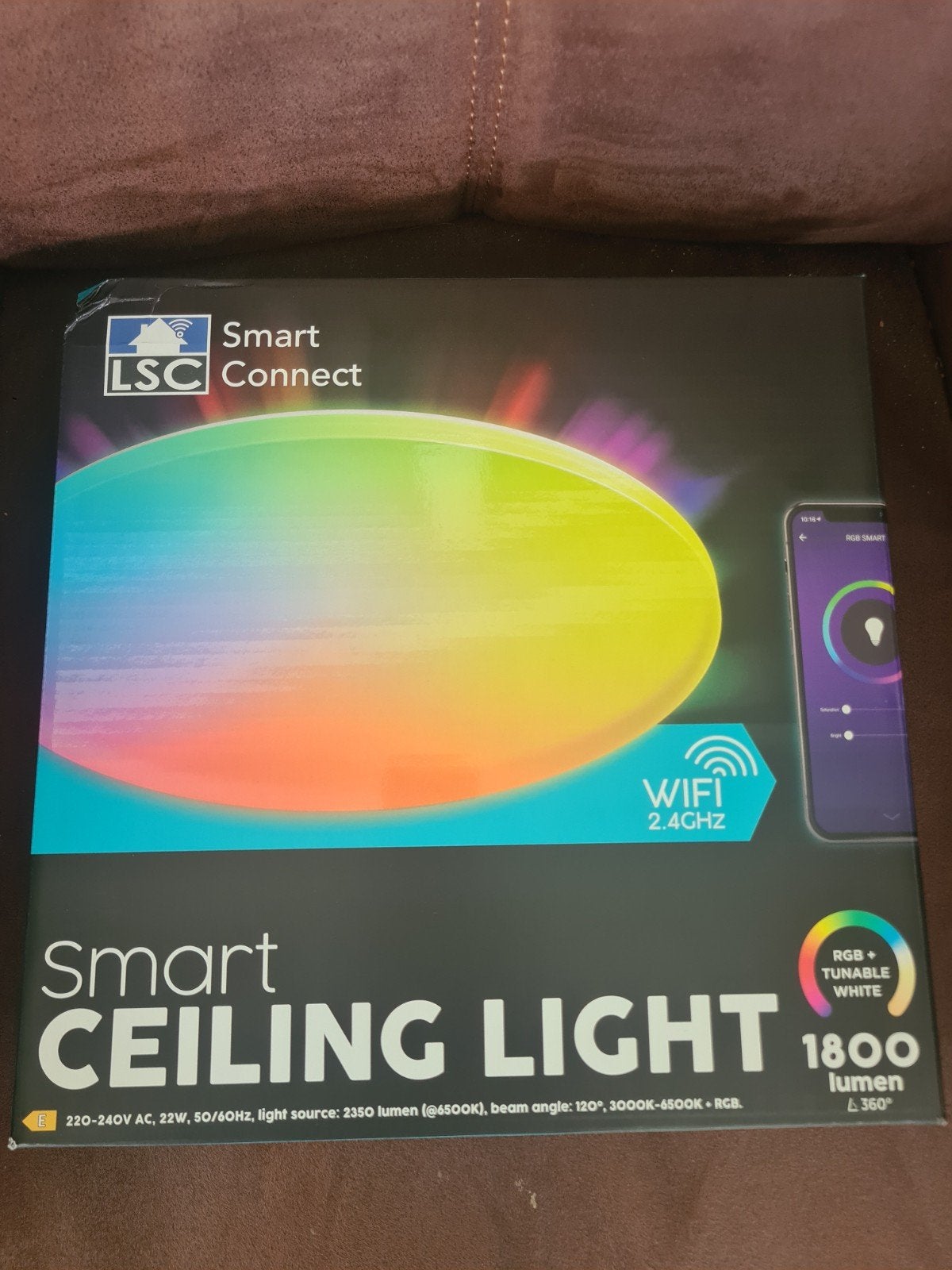 Lsc smart connect slimme led plafondlamp, Ophalen of Verzenden, Nieuw, E27 (groot), Led-lamp