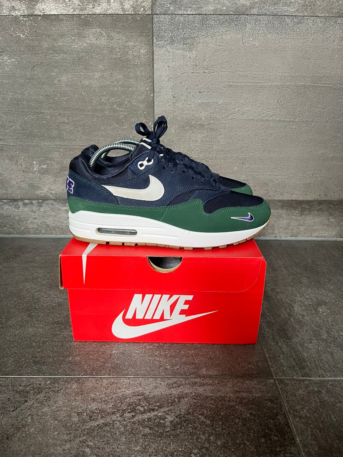 Nike Air Max 1 '87 Obsidian | Maat 38, Blauw, Ophalen of Verzenden, Sneakers of Gympen, Zo goed als nieuw