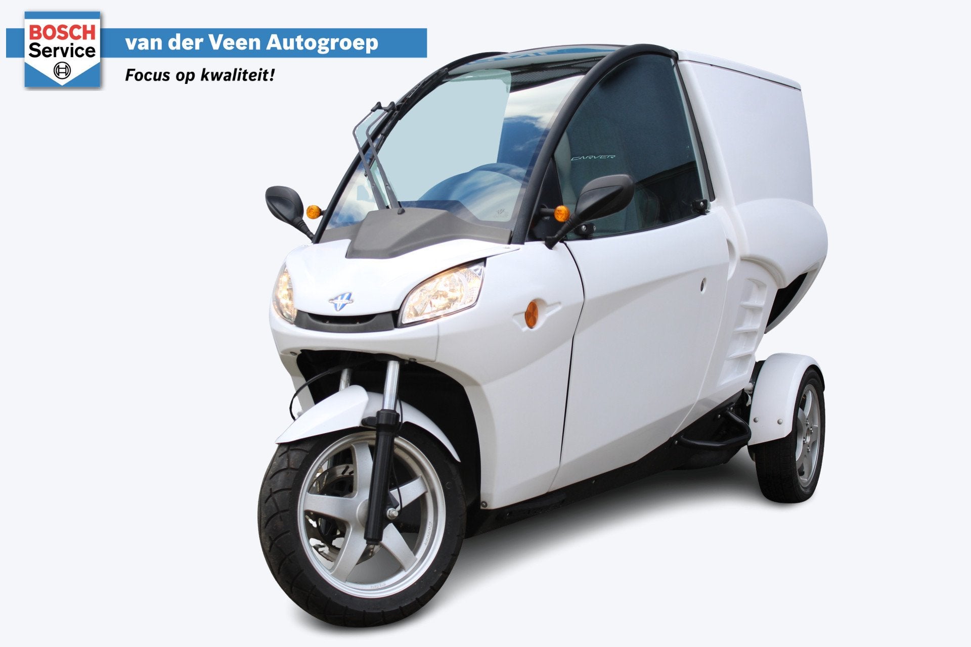 Carver Brommobiel Cargo Base 5.4 kWh | 45 km/u | Voorruitver, Gebruikt, Carver, Groningen@vdveenautogroep.nl, Auto Hoogkerk BV