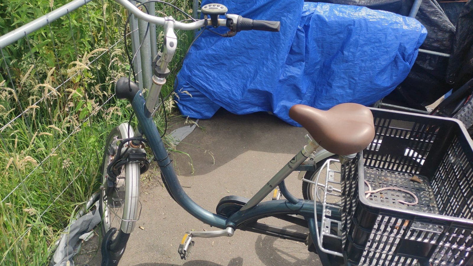 Driewieler elektrische 22 inch, 20 km of meer, Fietsen en Brommers, Fietsen | Tandems, 55 cm of meer, Ophalen of Verzenden, Minder dan 49 cm