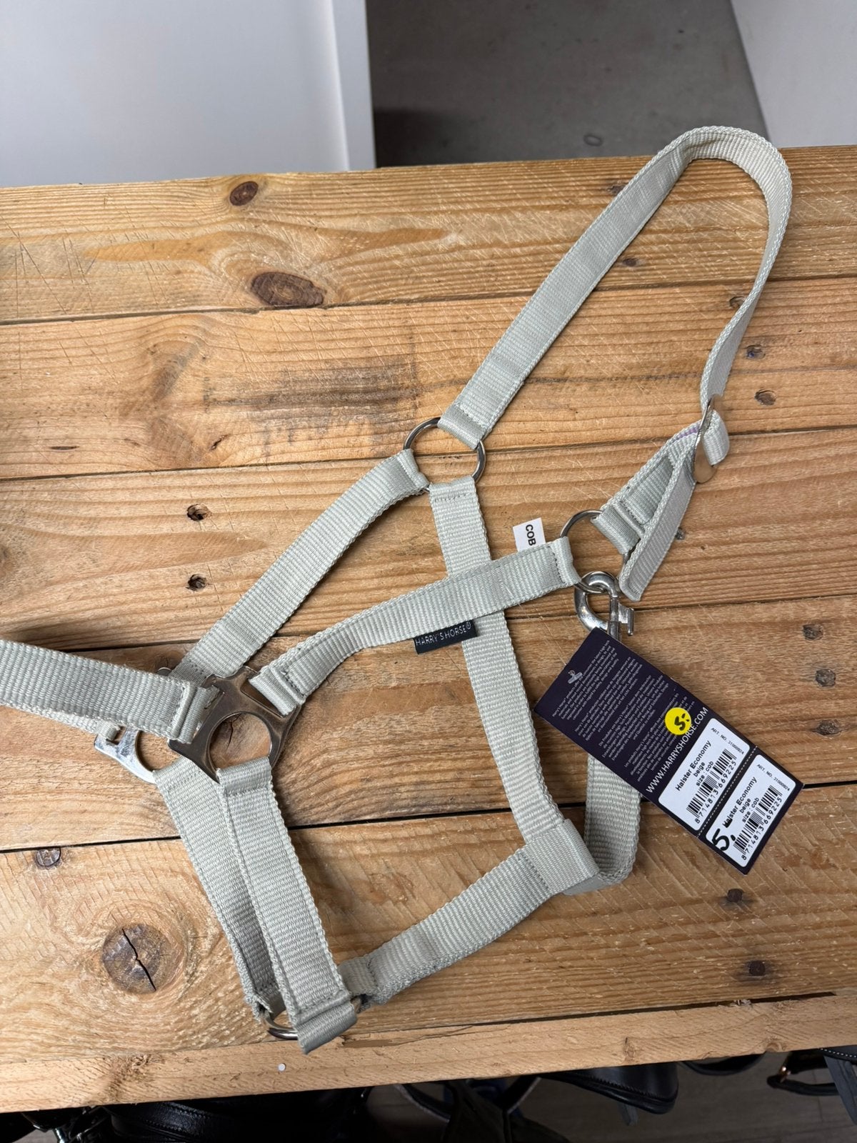 Harry’s horse halster maat cob  nieuw beige, Dieren en Toebehoren, I, Nieuw, Ophalen of Verzenden, Halster