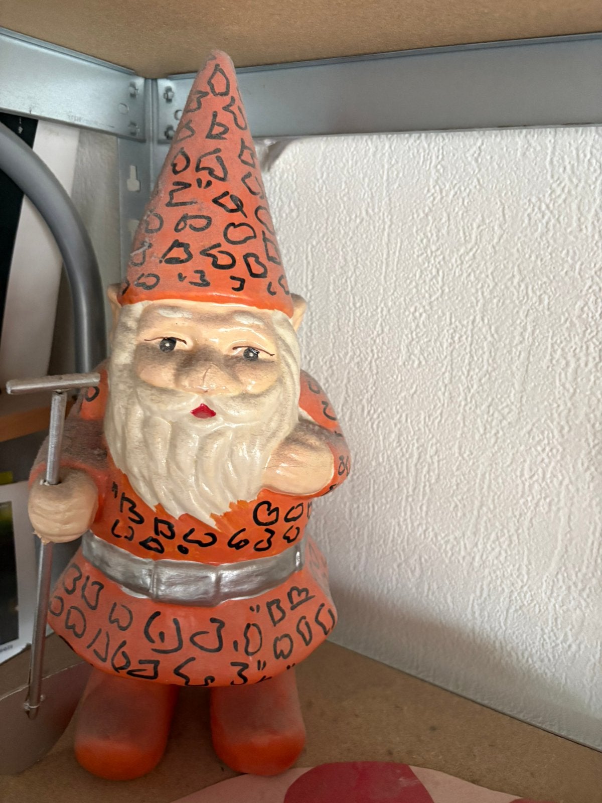 2 papier mache tuinkabouters uit speelgoed winkel Duitsland, Tuin en Terras, Overige materialen, Gebruikt, Ducoso, Overige typen