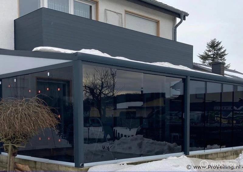 Online Veiling: Compleet Glazen schuifdeursysteem 3 deurs..., Tuin en Terras, Overkappingen, Nieuw