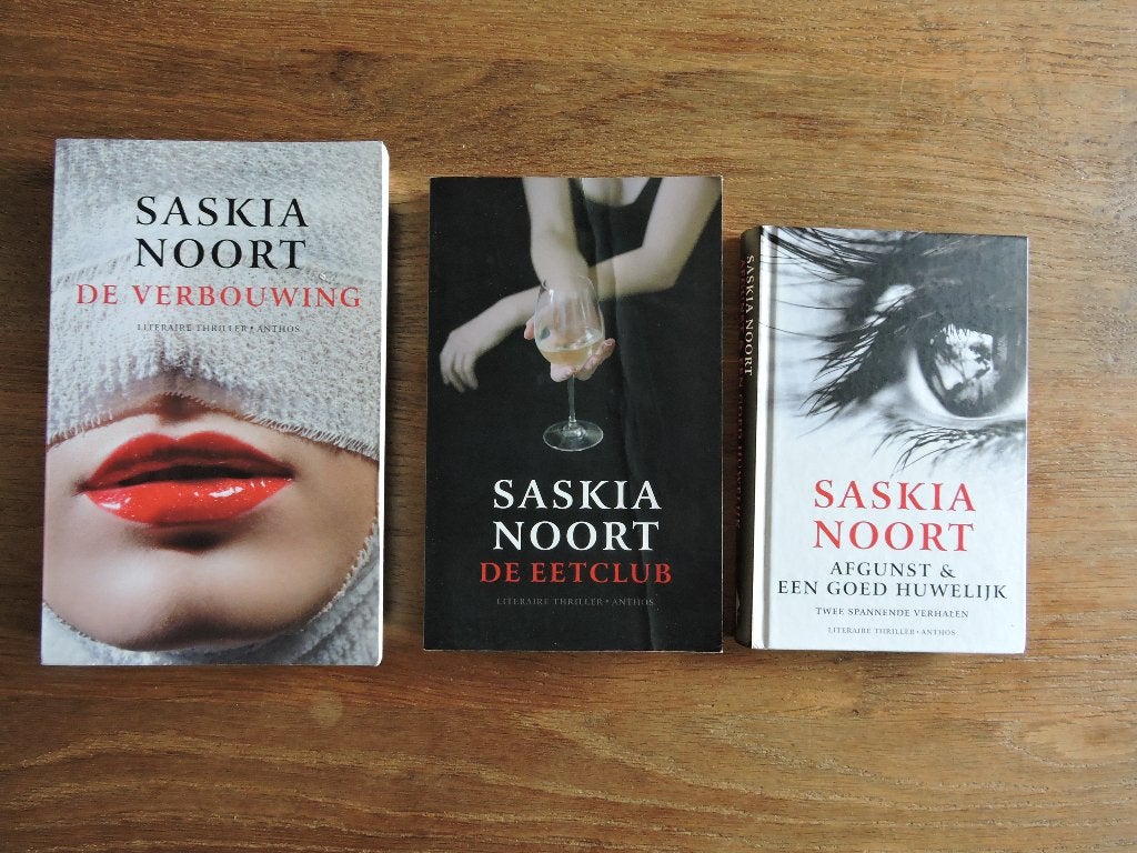Saskia Noort boeken: De Verbouwing, De Eetclub, Afgunst, Verzenden, Gelezen, Saskia Noort