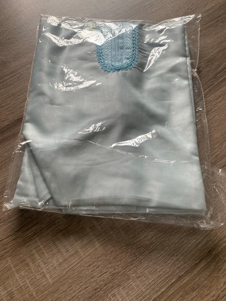 Nieuwe lichtblauwe Marokkaanse jurk met borduursel, Ophalen of Verzenden, Zo goed als nieuw