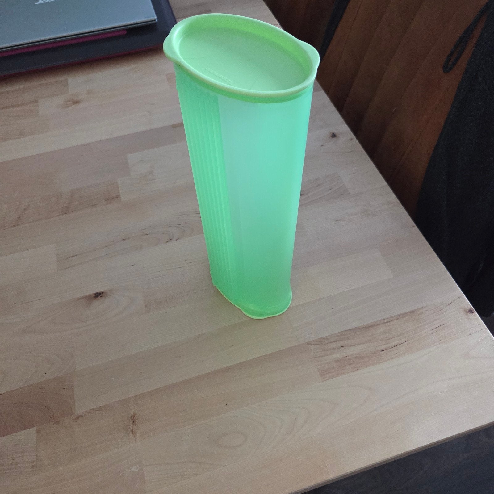Spaghettibus met 2 porties en groot vulgat, Ophalen of Verzenden, Gebruikt, Groen, Bus of Trommel