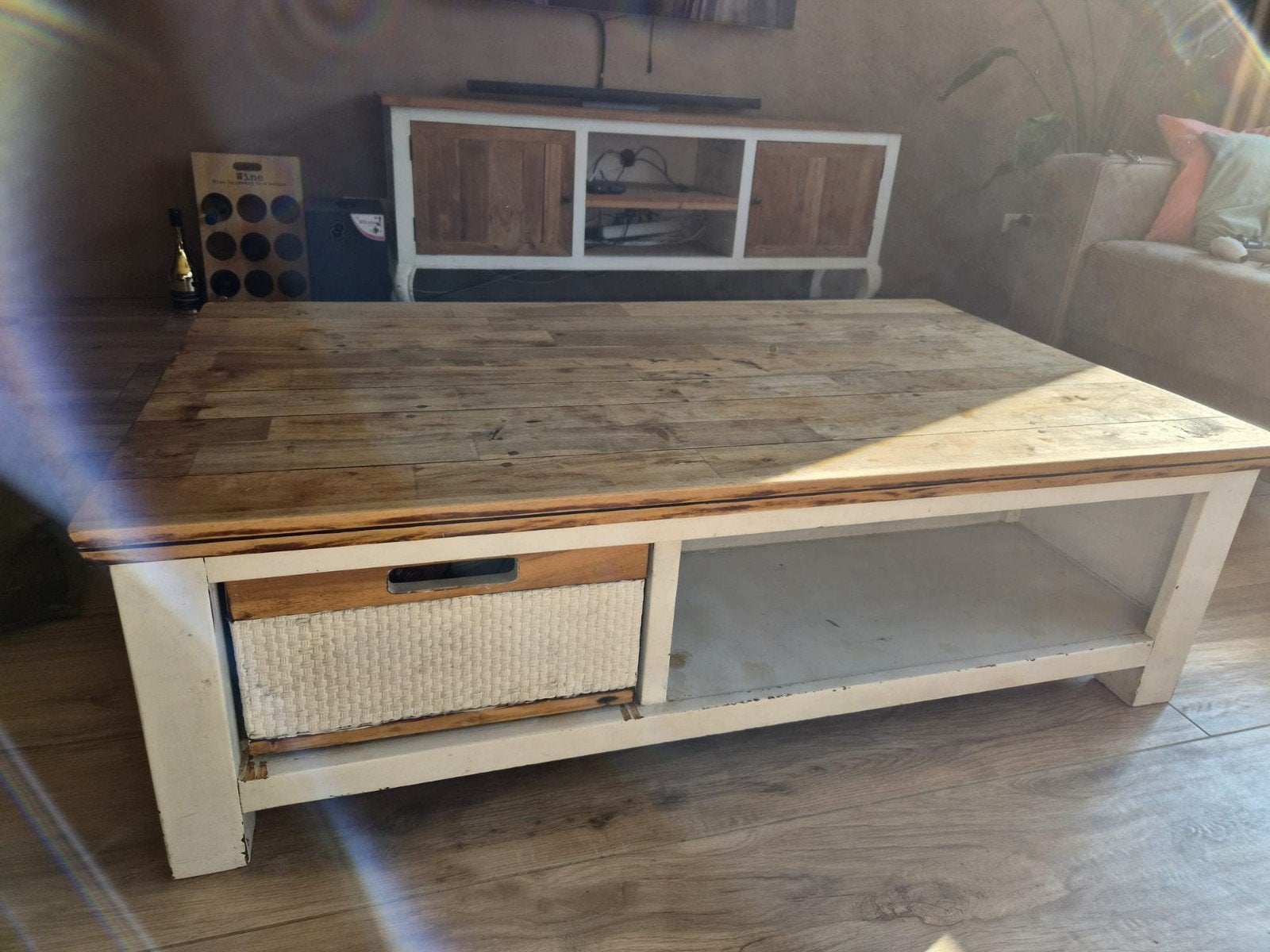 Teak houten salontafel, Huis en Inrichting, Ophalen