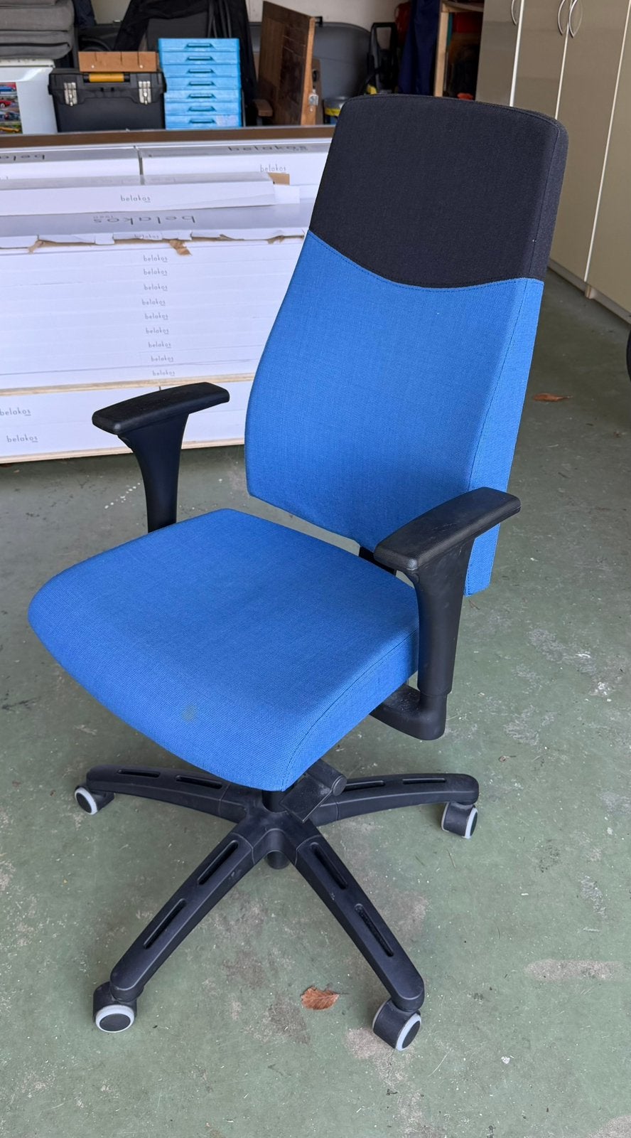 Ikea bureaustoel, Ophalen, Gebruikt, Blauw, Bureaustoel