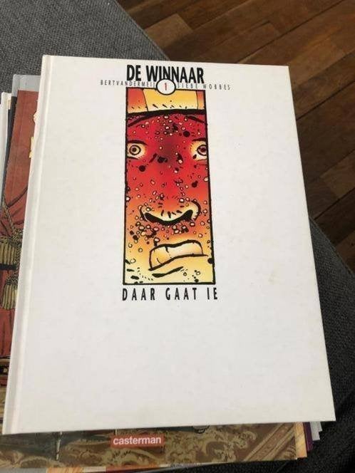 De winnaar daar gaat ie bert vandermeij k4 hardcover, Eén stripboek, Ophalen of Verzenden, Zo goed als nieuw