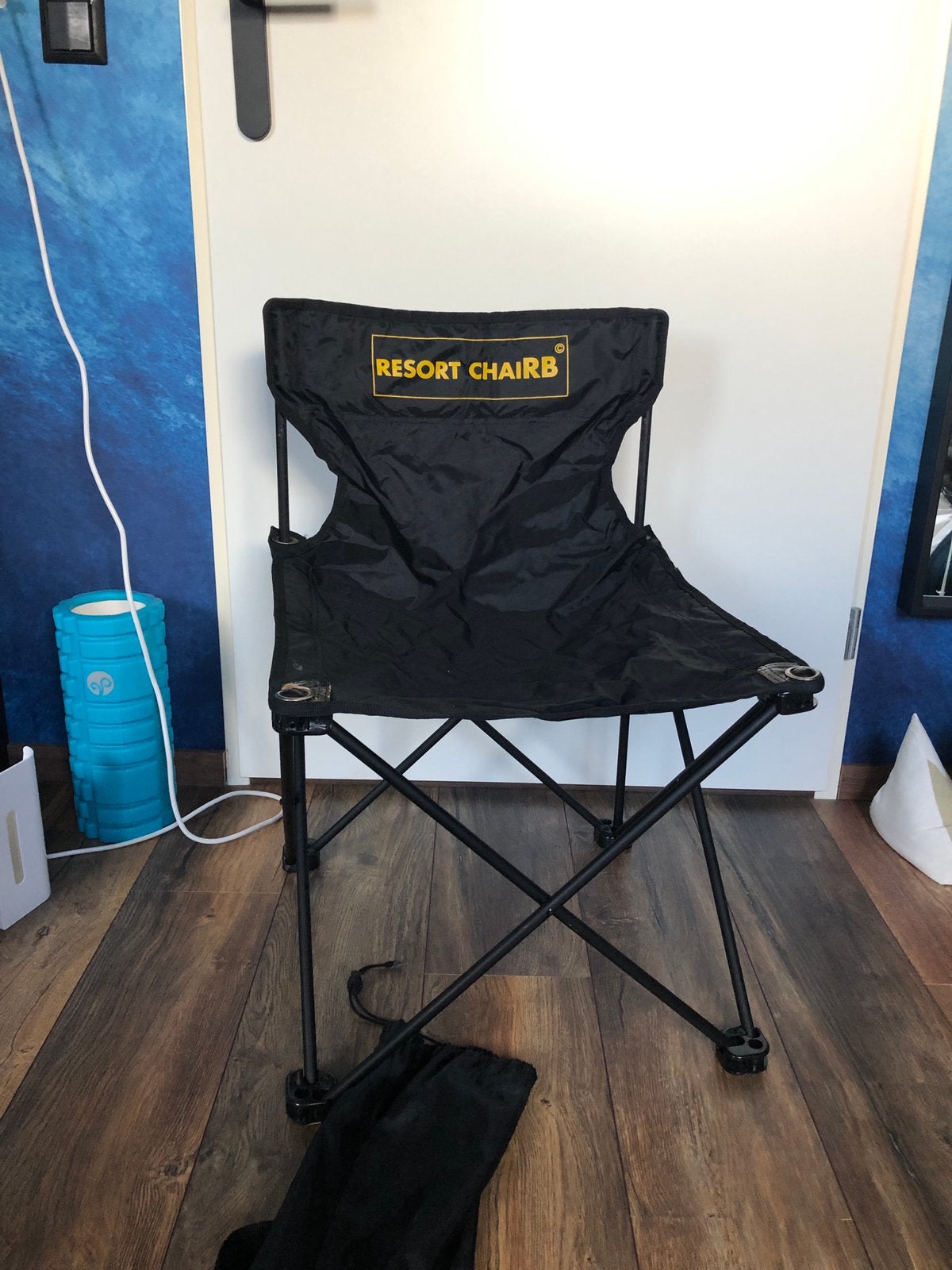 Zwarte opvouwbare campingstoel | Resort CHAIRB, Ophalen, Gebruikt, Campingstoel