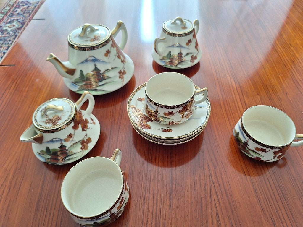 Te koop Japans theesetje, Huis en Inrichting, Aziatisch, Keramiek, Overige typen, Ophalen of Verzenden