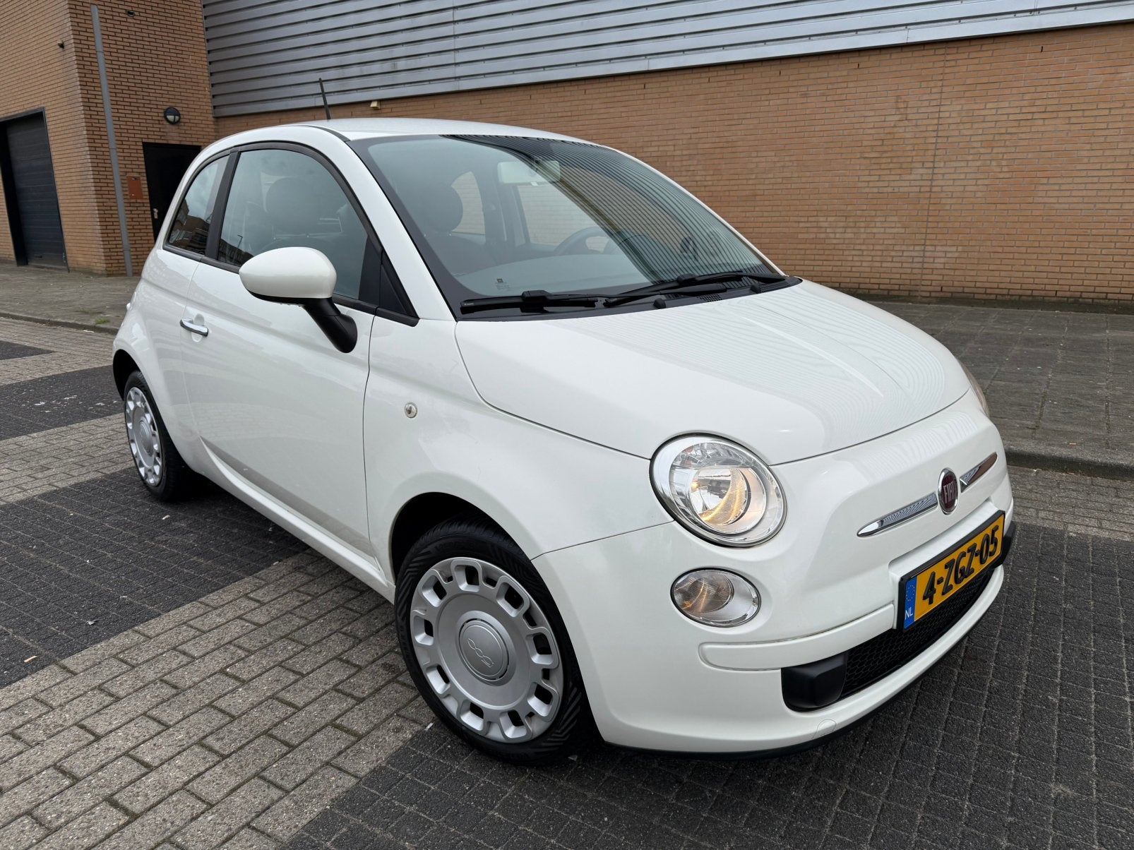 Fiat 500 0.9 Twinair C 2014 Wit  - nap - Airco - Lage km!, Voorwielaandrijving, Stof, 840 kg, 800 kg